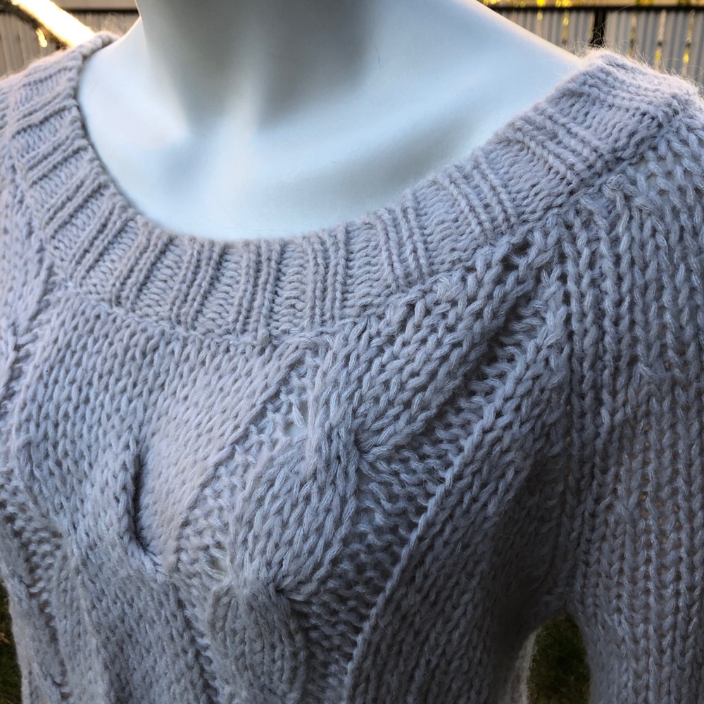 Long Cable Knit Sweater
